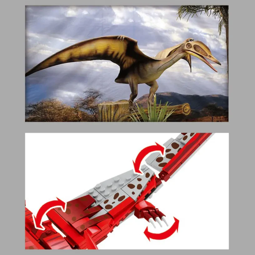 WOMA TOYS C0445 Pterosaur Dinozor İnşaat Blokları