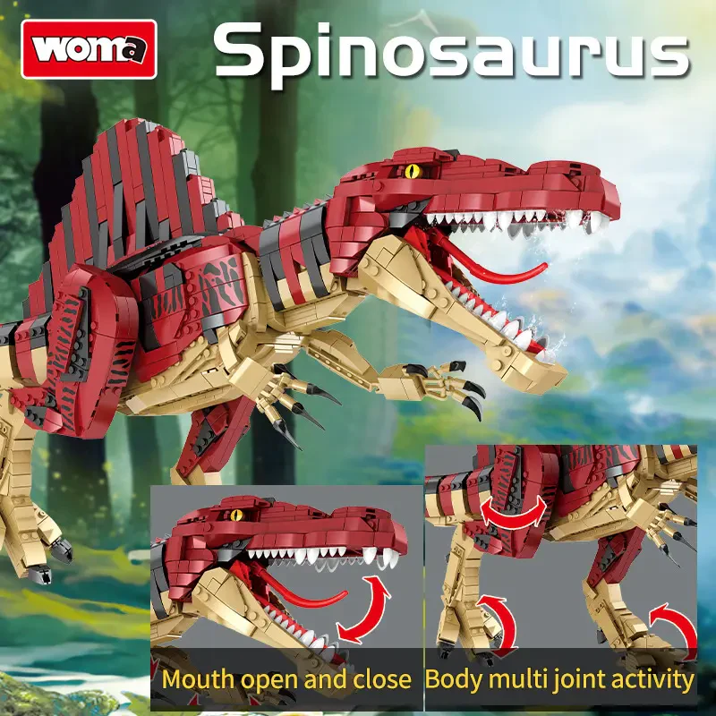 Woma Toys C0449 2005 Parça Dinozor İnşaat Blok Seti