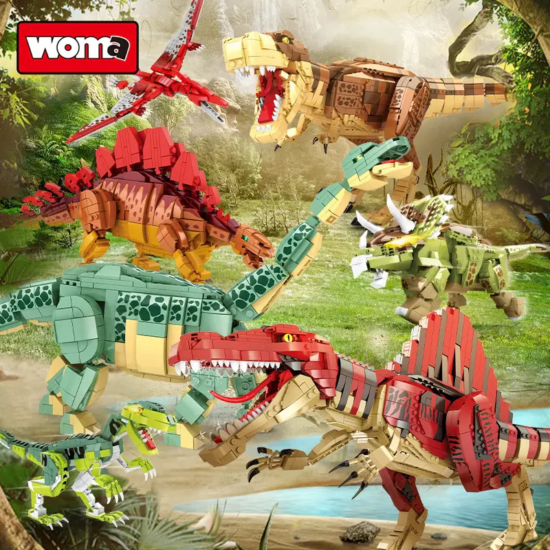 Woma Toys C0449 2005 Parça Dinozor İnşaat Blok Seti