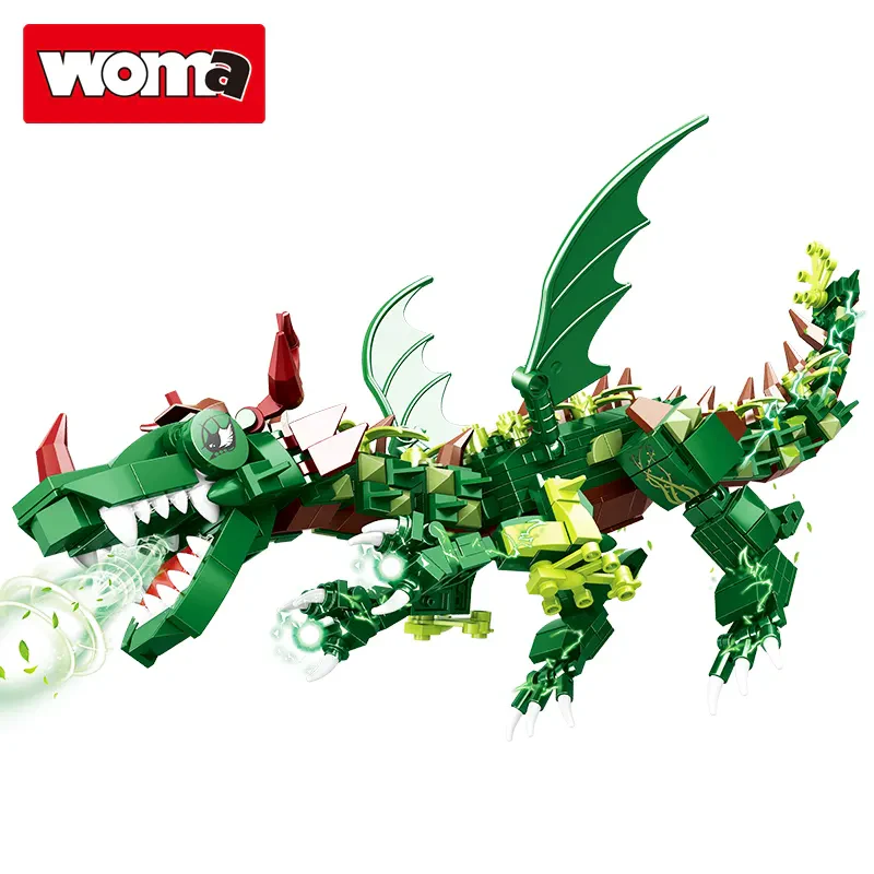 WOMA TOYS C0455- Jurassic World Uçan Ejderha Modeli Yapı Blokları Seti