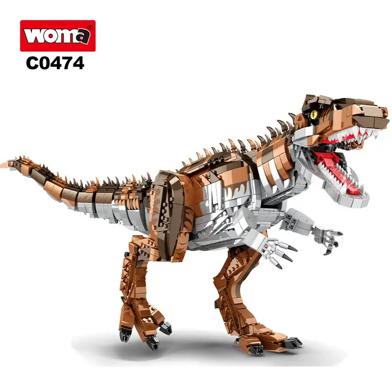 WOMA TOYS C0474 T-Rex Dinozor Blok Seti