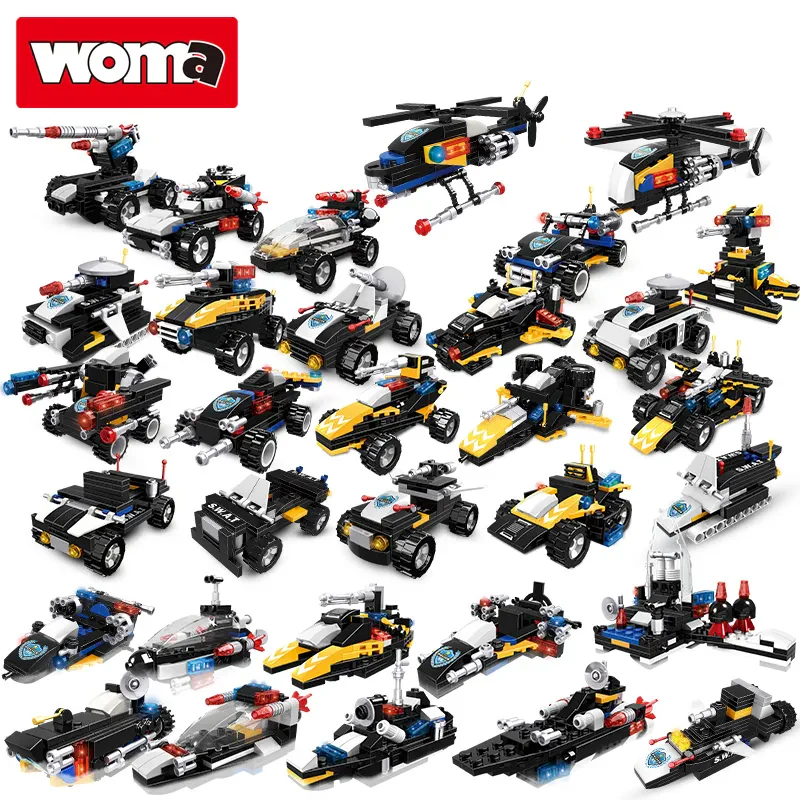 WOMA TOYS C0591 çocuklar için oyuncak araçlar: araba, helikopter ve kamyon