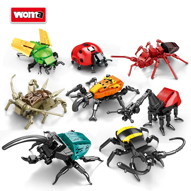 WOMA TOYS C0632 DIY Mini Böcek Yapı Blokları Seti