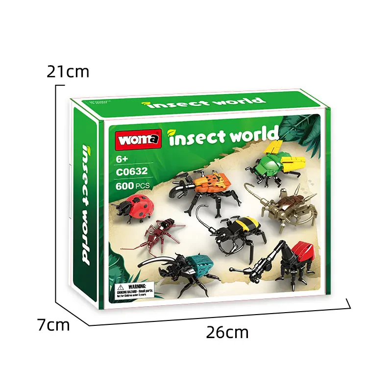 WOMA TOYS C0632 DIY Mini Böcek Yapı Blokları Seti