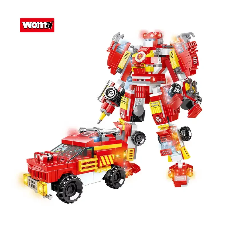 WOMA TOYS C0651 – 6 in 1 Yangın Kurtarma Aracı Robot Model Seti