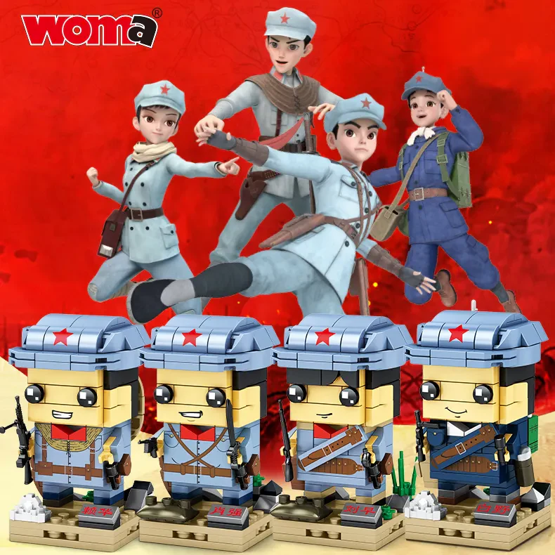WOMA TOYS C0714 Asker Figürleri ve Silahlarıyla Mini Asker Seti