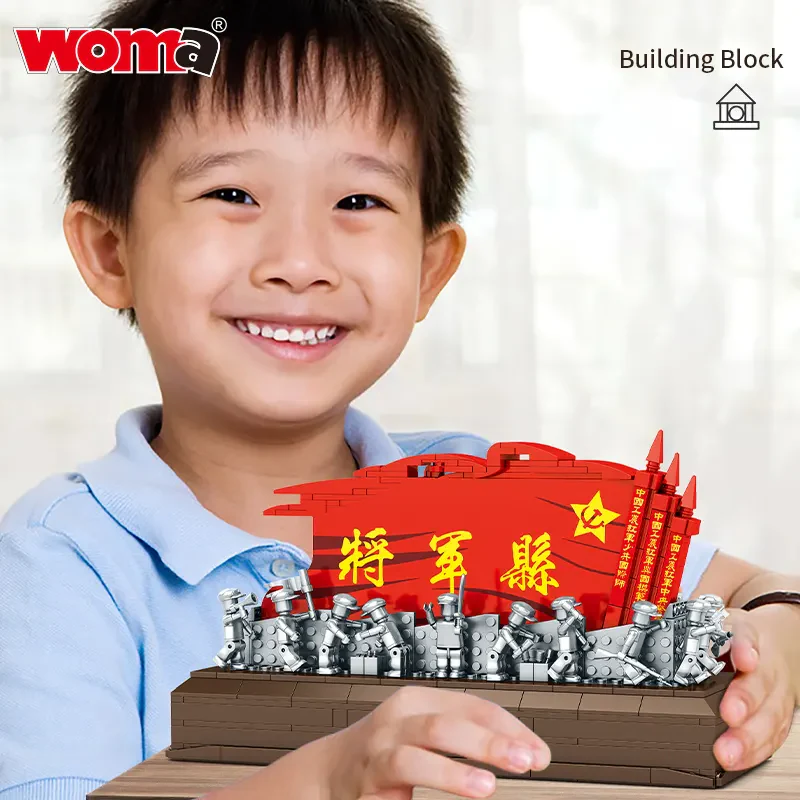 WOMA TOYS C0718 Askeri Aksiyon Oyuncakları ve Kalem Kutusu Yapı Blok Seti