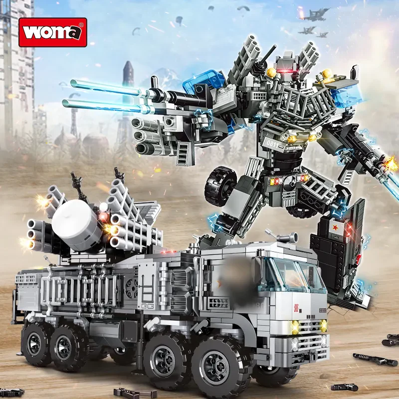 Woma Toys C0811 Askeri Figür ve Zırhlı Araç Yapı Bloğu Seti