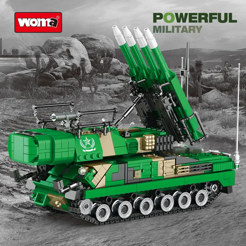 Woma Toys C0813 Askeri Hava Savunma Füzesi Yapı Blokları Seti