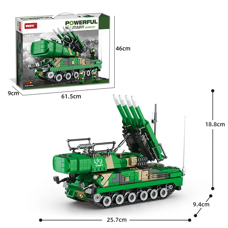Woma Toys C0813 Askeri Hava Savunma Füzesi Yapı Blokları Seti