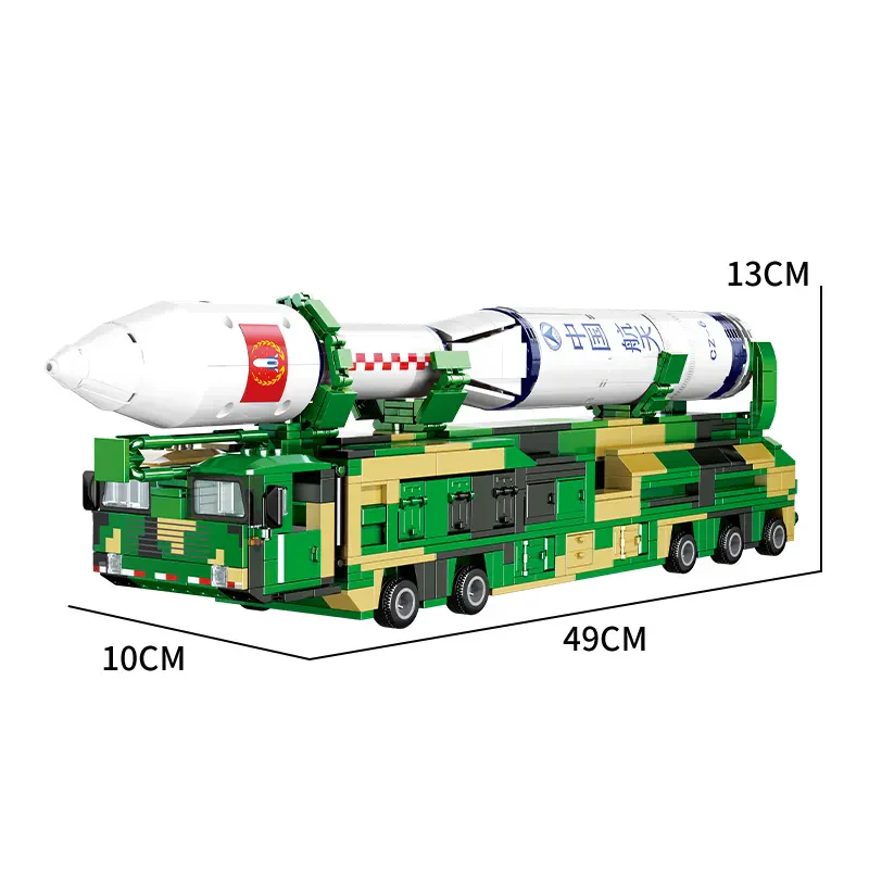 WOMA TOYS C0827 Toptan Eğitici Uzay Oyuncağı Roket Taşıyıcı Yapı Blokları