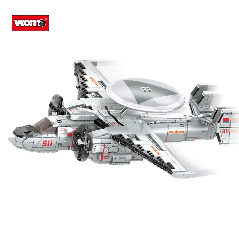 WOMA TOYS C0836 Puzzle CPC Hava Polisi Taşıyıcı Uçak Yapı Bloğu Seti