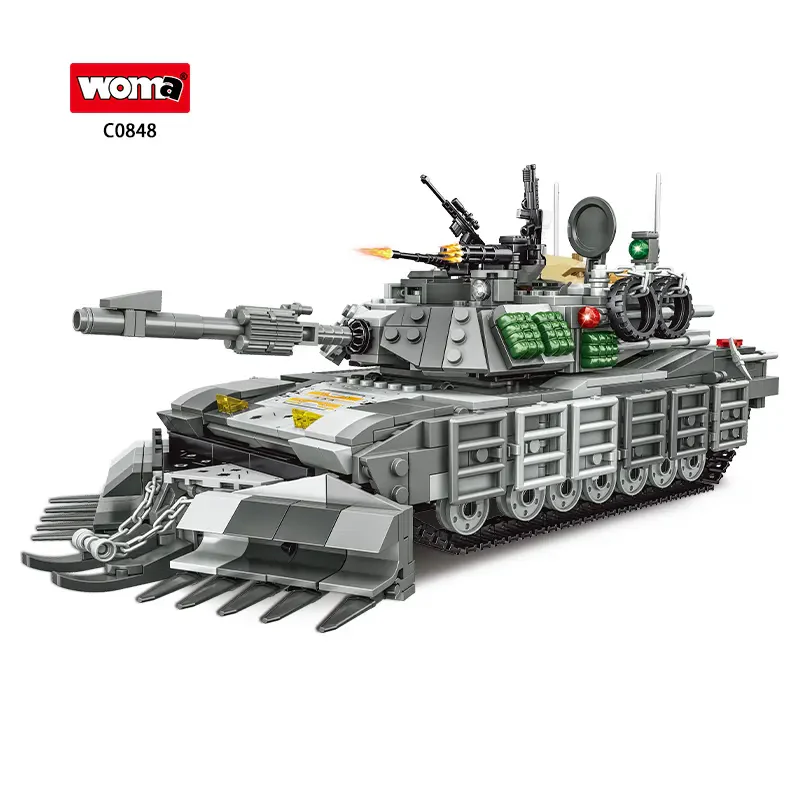 WOMA TOYS C0848 Askeri Ana Tank Yapı Bloğu Oyuncağı