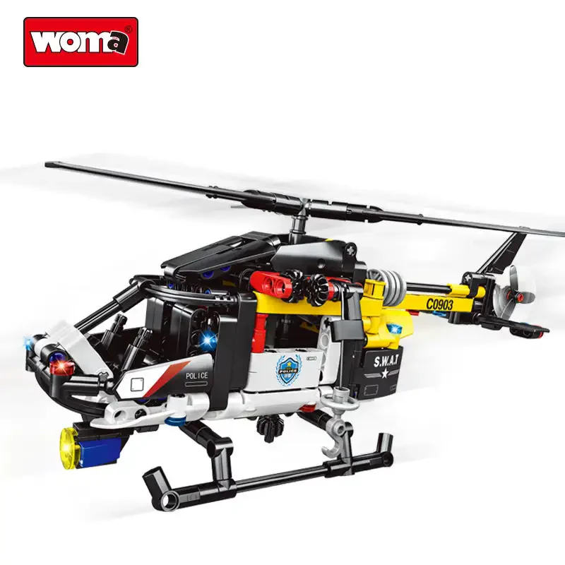 WOMA TOYS C0903 Helikopter Yapı Bloğu Seti
