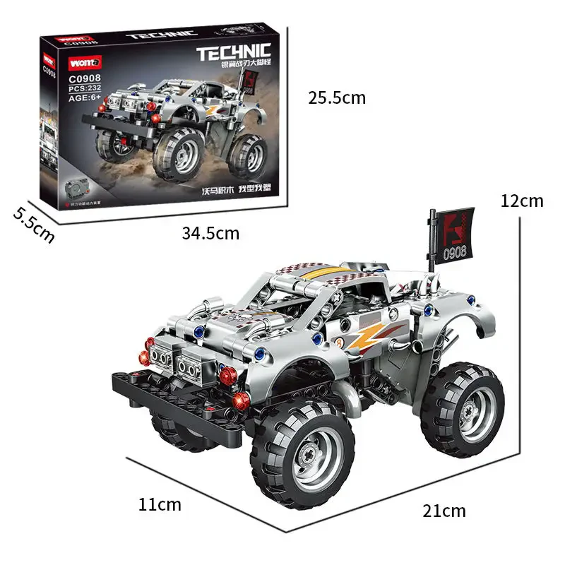 WOMA TOYS C0908 Geri Çekişli Off-Road Araba Oyuncağı