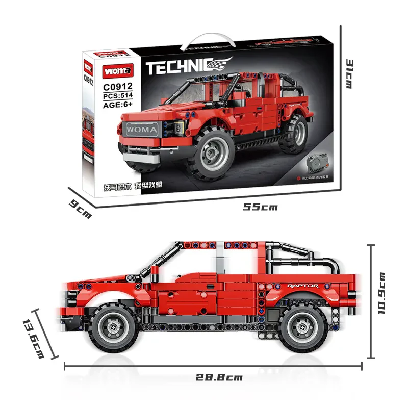 WOMA TOYS C0912 Modern Tasarımlı Ford F150 Oyuncak Araba Seti