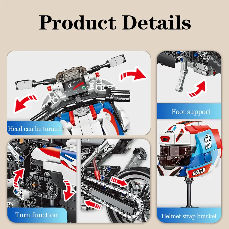 WOMA TOYS C0914 Modern Tasarımlı Motosiklet Modeli