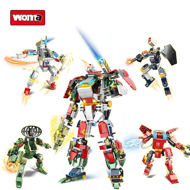 Woma Toys C4000 4’ü 1 Arada Mekanik Robot Yapı Seti