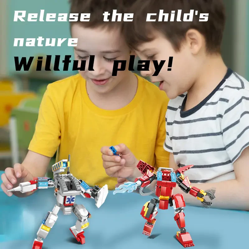 Woma Toys C4000 4’ü 1 Arada Mekanik Robot Yapı Seti