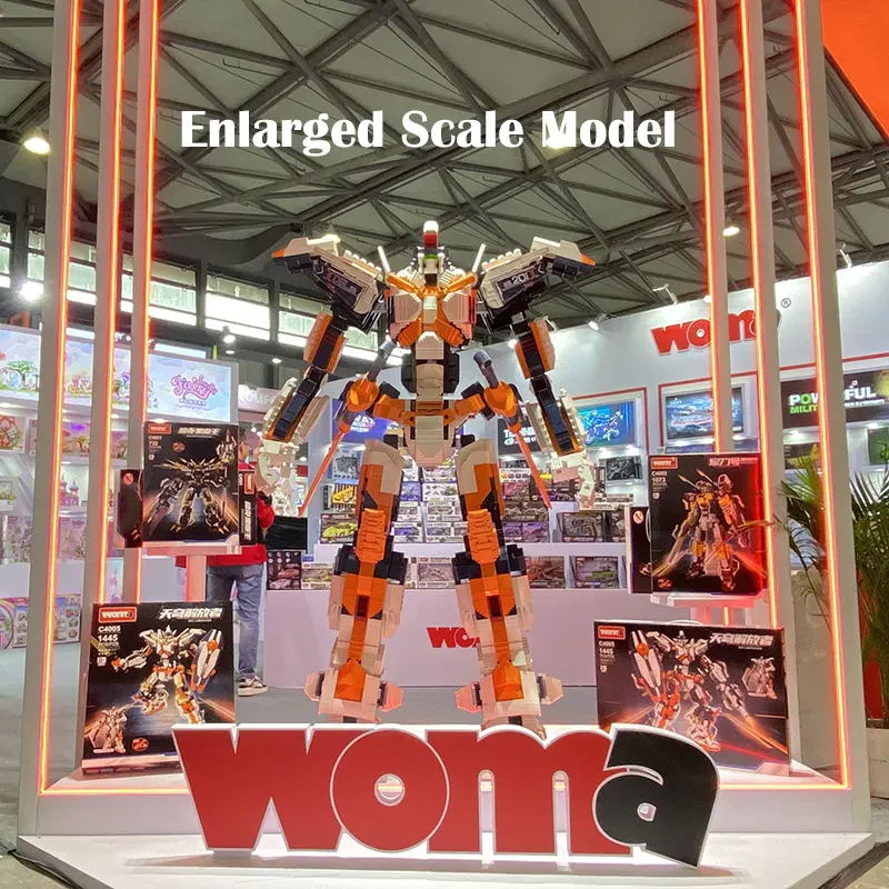 Woma Toys C4005 Mech Savaşçı Yapı Bloğu Oyuncak: Dönüşebilen Robot Modeli