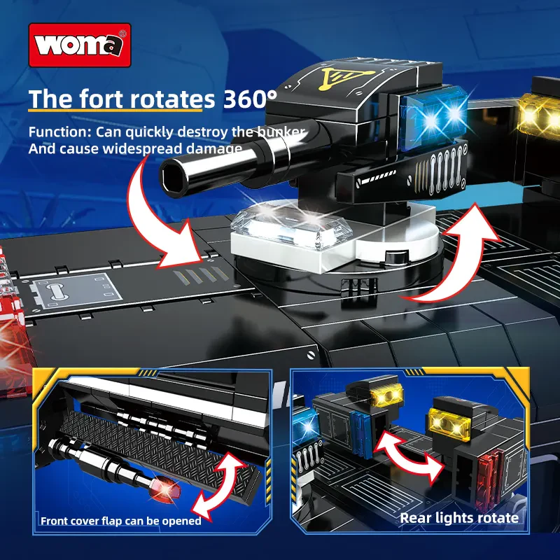 WOMA TOYS C5012 SWAT Model Mekanik Araç Seti – Dönüşüm Yapı Blokları