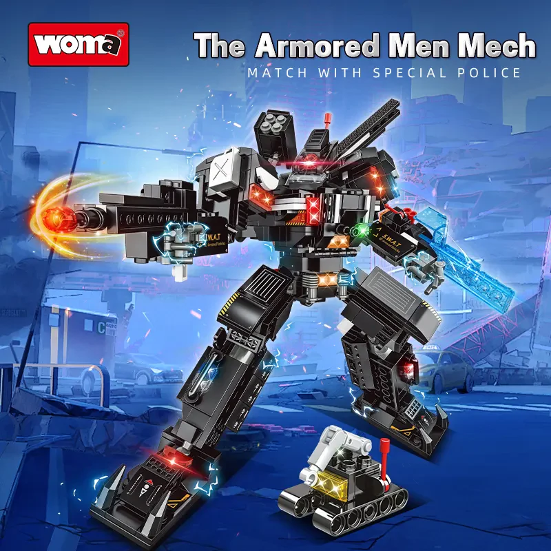 WOMA TOYS C5012 SWAT Model Mekanik Araç Seti – Dönüşüm Yapı Blokları