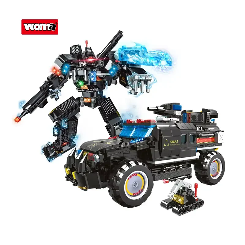 WOMA TOYS C5012 SWAT Model Mekanik Araç Seti – Dönüşüm Yapı Blokları