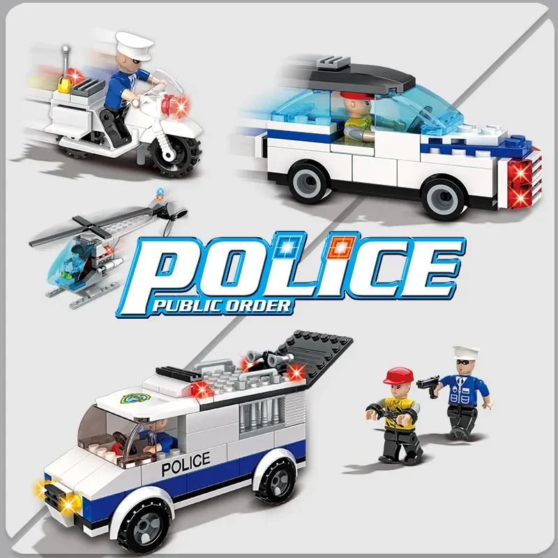 Woma Toys OEM ODM C9698A Polis Karargahı Yapı Bloğu Seti Mini Figür ile