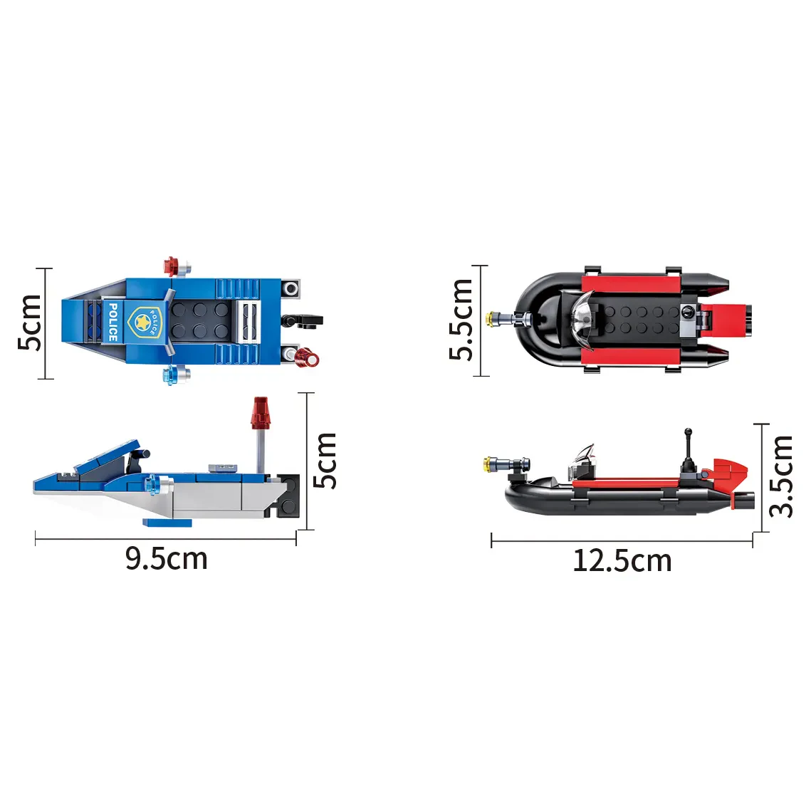 WOMA TOYS Polis Deniz Devriyesi 480 Parça Model Yapım Seti – C0607