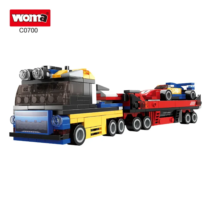 WOMA TOYS RTS C0700 792 Parça Montaj Modeli: Mini Araba Yapı Bloğu Seti, Mini İnşaat Araçları Oyuncak.