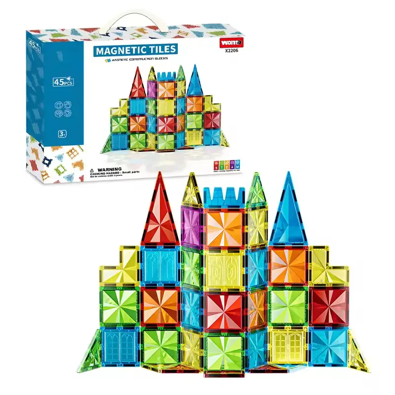Woma Toys X2206- Güvenli Magnetik Bloklar – Renkli Bulmaca Eğitim Oyuncakları